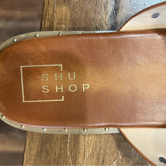 Brown stud women’s sandals - Picture 2 of 4